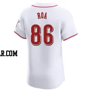 Christian Roa Men's Cincinnati Reds White Elite Home Jersey