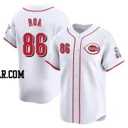 Christian Roa Men's Cincinnati Reds White Limited Home Jersey