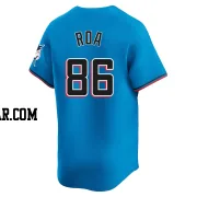 Christian Roa Men's Miami Marlins Blue Limited Alternate Jersey