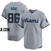 Christian Roa Men's Miami Marlins Gray Limited Road Jersey