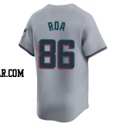 Christian Roa Men's Miami Marlins Gray Limited Road Jersey