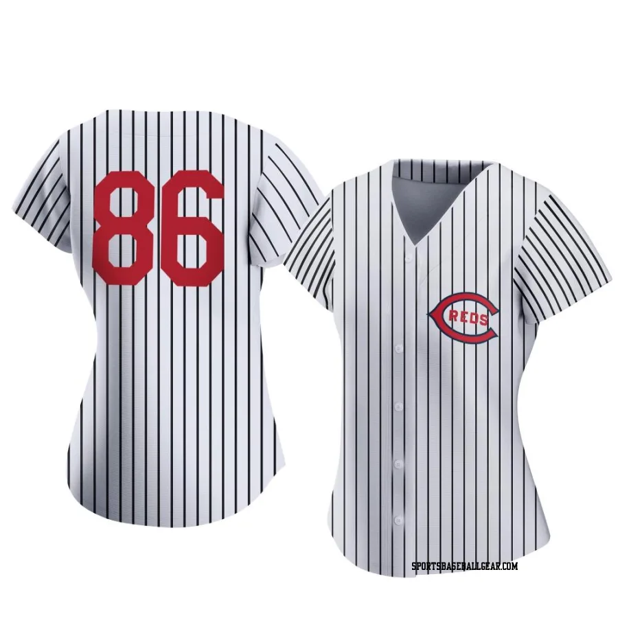 Christian Roa Women's Cincinnati Reds White Authentic 2022 Field Of Dreams Jersey