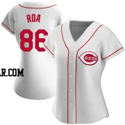 Christian Roa Women's Cincinnati Reds White Authentic Home Jersey