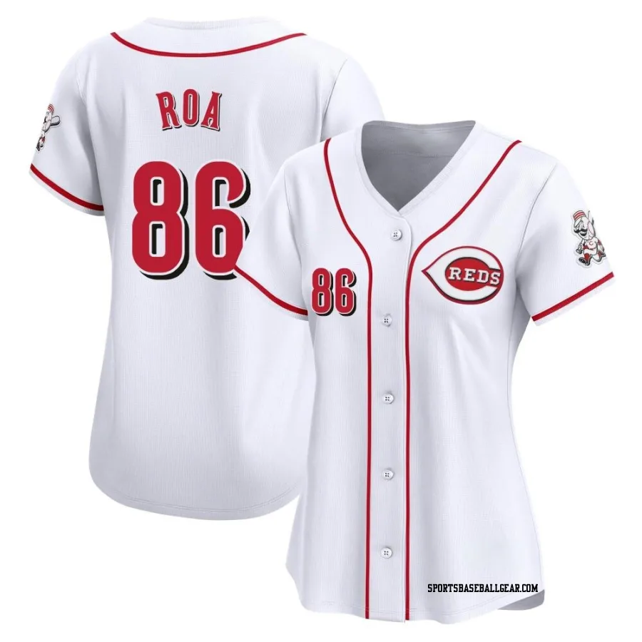 Christian Roa Women's Cincinnati Reds White Limited Home Jersey