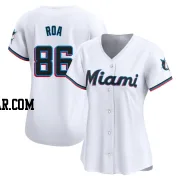 Christian Roa Women's Miami Marlins White Limited Home Jersey