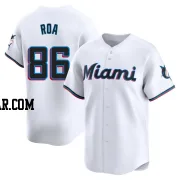 Christian Roa Youth Miami Marlins White Limited Home Jersey