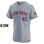 Christian Scott Men's New York Mets Gray Elite Road Jersey