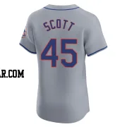 Christian Scott Men's New York Mets Gray Elite Road Jersey