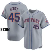 Christian Scott Men's New York Mets Gray Limited Away Jersey