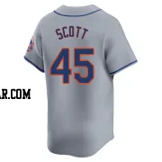 Christian Scott Men's New York Mets Gray Limited Away Jersey