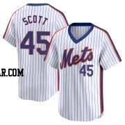 Christian Scott Men's New York Mets White Limited Cooperstown Collection Jersey