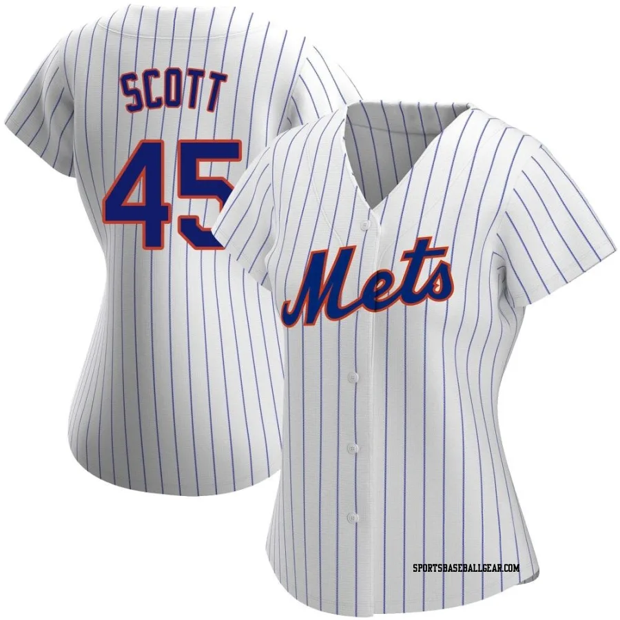 Christian Scott Women's New York Mets White Authentic Home Jersey