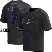 Christian Vazquez Men's Minnesota Twins Black Holographic Replica Alternate Jersey