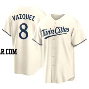 Christian Vazquez Men's Minnesota Twins Cream Replica Alternate Jersey