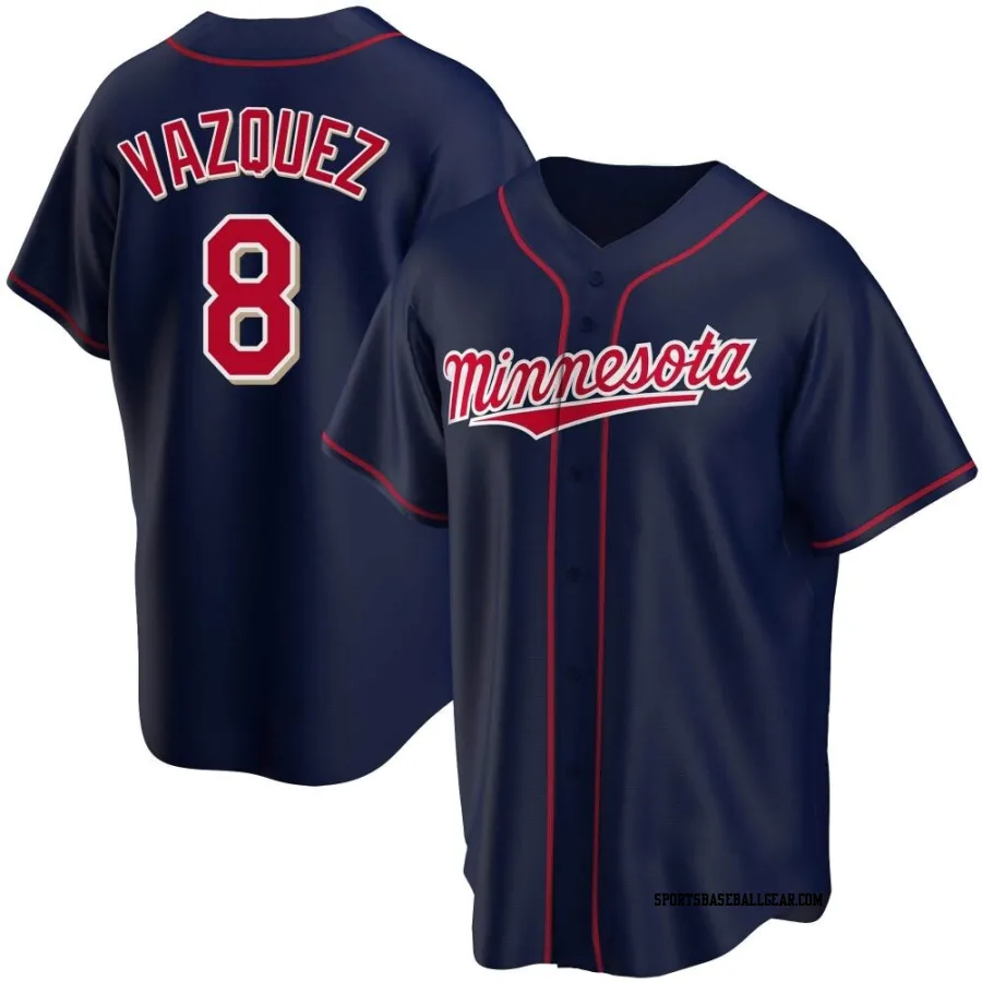 Christian Vazquez Men's Minnesota Twins Navy Replica Alternate Team Jersey