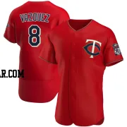 Christian Vazquez Men's Minnesota Twins Red Authentic Alternate Jersey