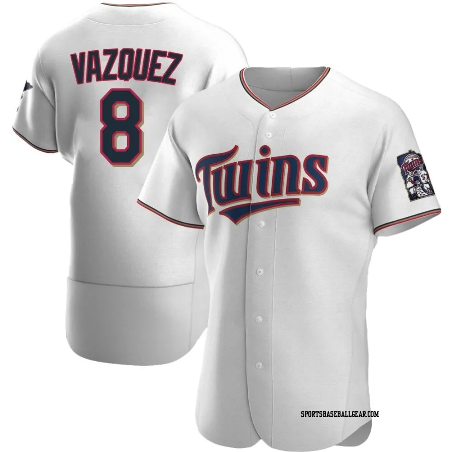 Christian Vazquez Men's Minnesota Twins White Authentic Home Jersey