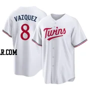 Christian Vazquez Men's Minnesota Twins White Replica Home Jersey