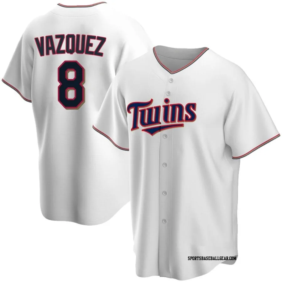 Christian Vazquez Men's Minnesota Twins White Replica Home Jersey