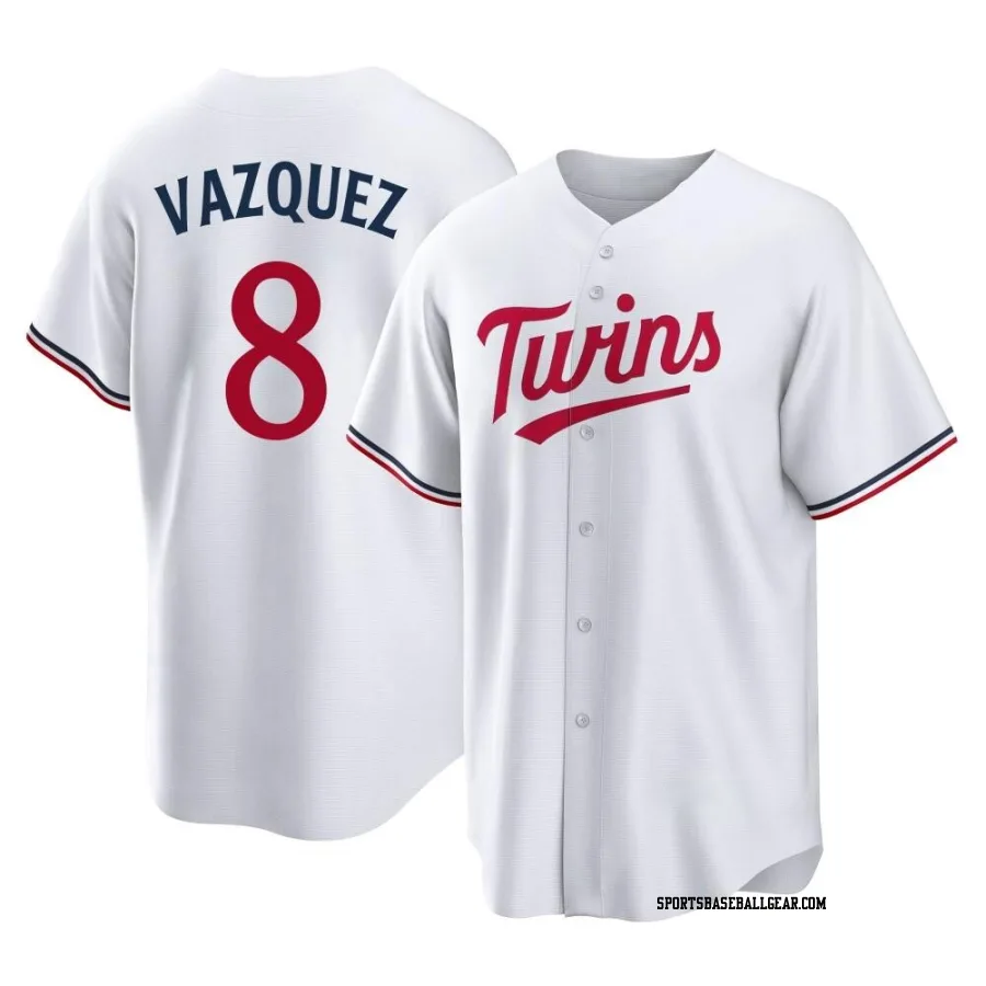 Christian Vazquez Men's Minnesota Twins White Replica Home Jersey