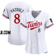 Christian Vazquez Women's Minnesota Twins White Limited Home Jersey