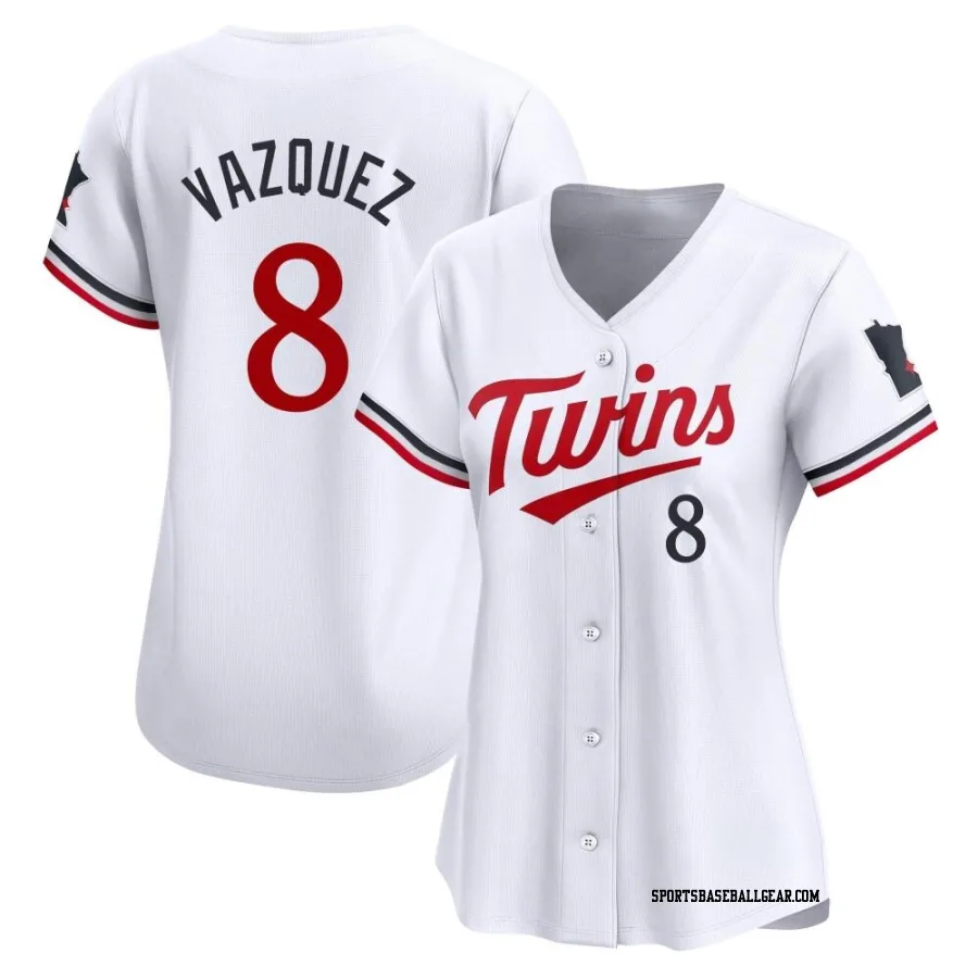 Christian Vazquez Women's Minnesota Twins White Limited Home Jersey