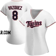 Christian Vazquez Women's Minnesota Twins White Replica Home Jersey