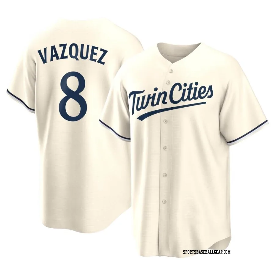 Christian Vazquez Youth Minnesota Twins Cream Replica Alternate Jersey