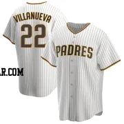 Christian Villanueva Men's San Diego Padres White/Brown Replica Home Jersey