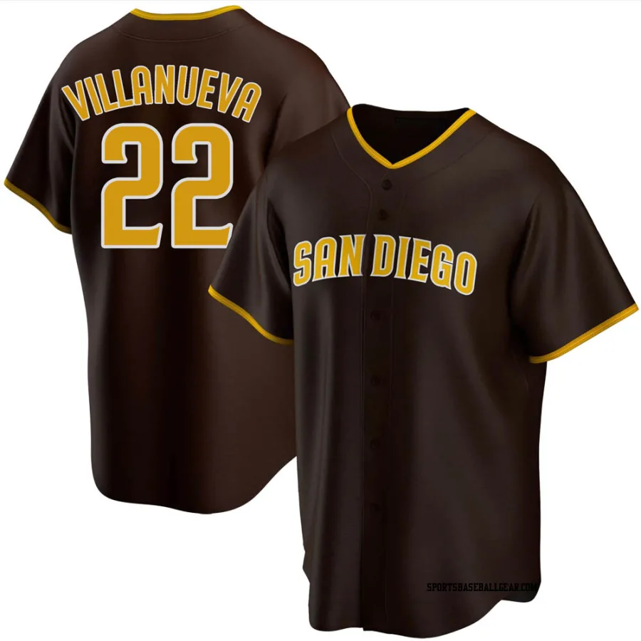 Christian Villanueva Youth San Diego Padres Brown Replica Road Jersey