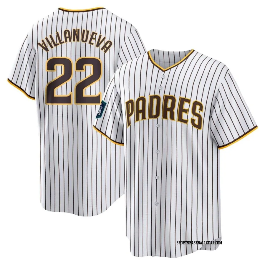 Christian Villanueva Youth San Diego Padres White Replica 2024 World Tour Seoul Series Home Jersey