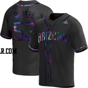 Christian Walker Men's Arizona Diamondbacks Black Holographic Replica Alternate 2023 World Series Jersey