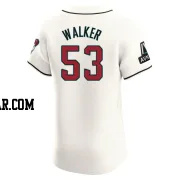 Christian Walker Men's Arizona Diamondbacks Cream Elite Home Patch Jersey