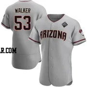 Christian Walker Men's Arizona Diamondbacks Gray Authentic Road 2023 World Series Jersey