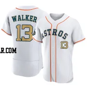 Christian Walker Men's Houston Astros Gold Authentic White 2023 Collection Jersey