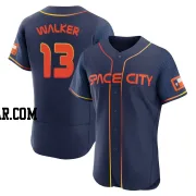 Christian Walker Men's Houston Astros Navy Authentic 2022 City Connect Jersey