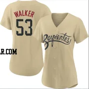 Christian Walker Women's Arizona Diamondbacks Gold Authentic 2021 City Connect Cool Base Jersey