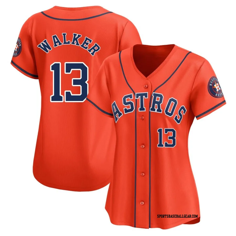 Christian Walker Women's Houston Astros Orange Limited Alternate Jersey