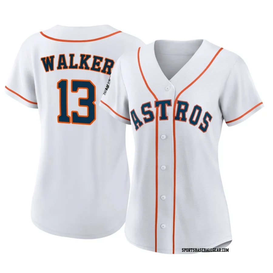 Christian Walker Women's Houston Astros White Replica 2022 World Series Home Jersey