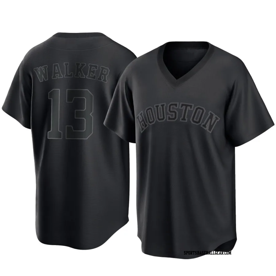 Christian Walker Youth Houston Astros Black Replica Pitch Fashion Jersey