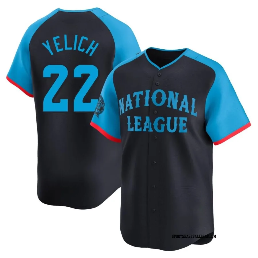 Christian Yelich Men's Milwaukee Brewers Navy Limited National League 2024 All-Star Game Jersey