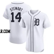 Christin Stewart Men's Detroit Tigers White Elite Home Jersey