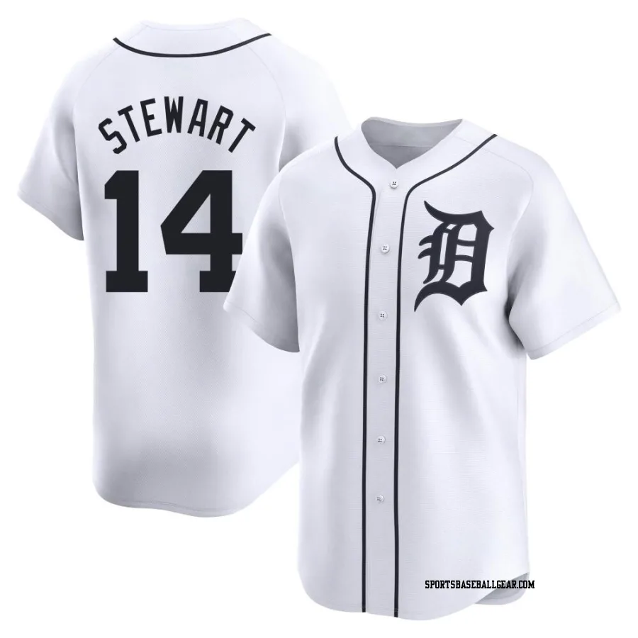 Christin Stewart Men's Detroit Tigers White Limited Home Jersey