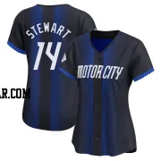 Christin Stewart Women's Detroit Tigers Blue Limited 2024 City Connect Jersey