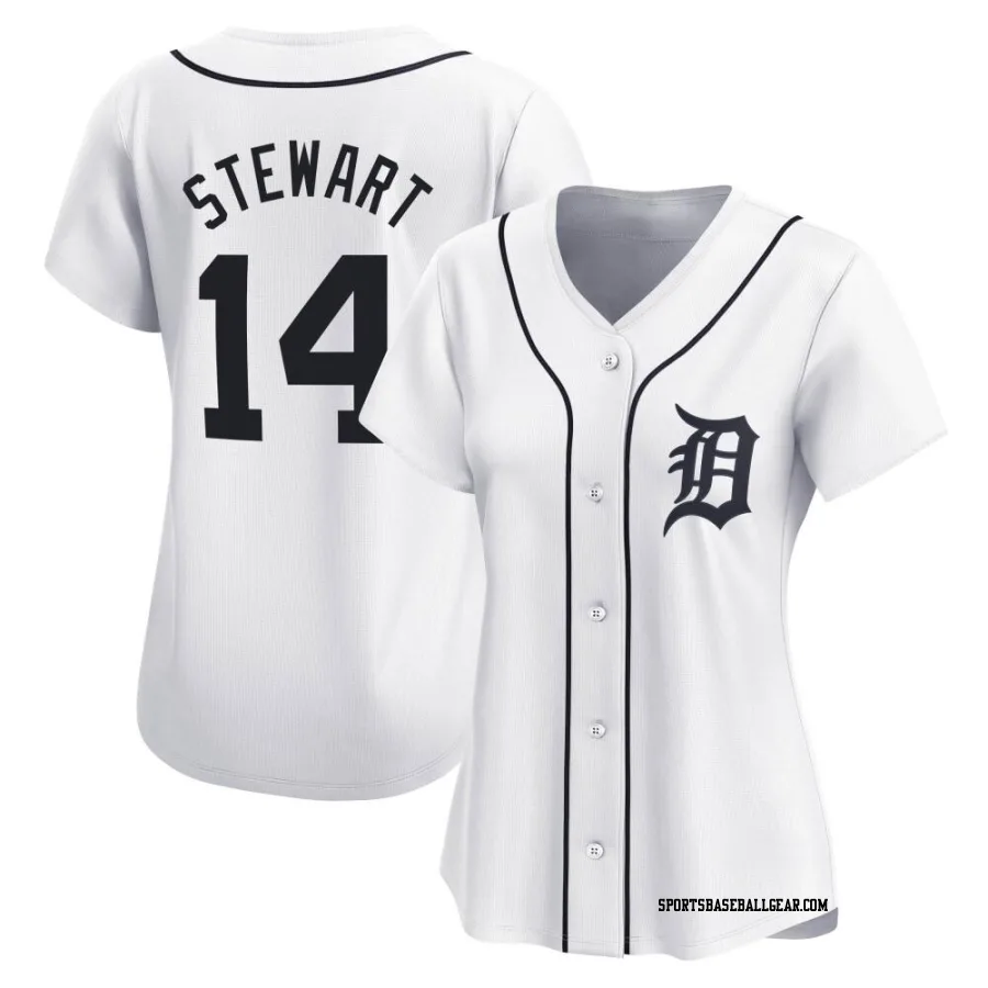 Christin Stewart Women's Detroit Tigers White Limited Home Jersey