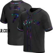 Christopher Miller Men's Boston Red Sox Black Holographic Replica Alternate Jersey