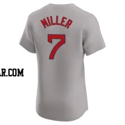 Christopher Miller Men's Boston Red Sox Gray Elite Road Jersey