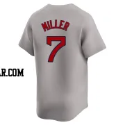 Christopher Miller Men's Boston Red Sox Gray Limited Away Jersey