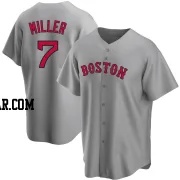 Christopher Miller Men's Boston Red Sox Gray Replica Road Jersey