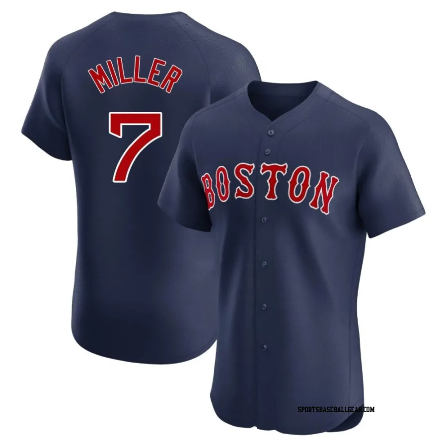 Christopher Miller Men's Boston Red Sox Navy Elite Alternate Jersey